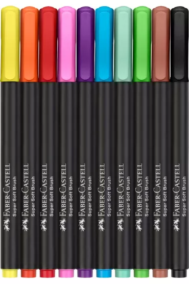 Faber-Castell Pisaki p�dzelkowe Black Edition 10 szt.