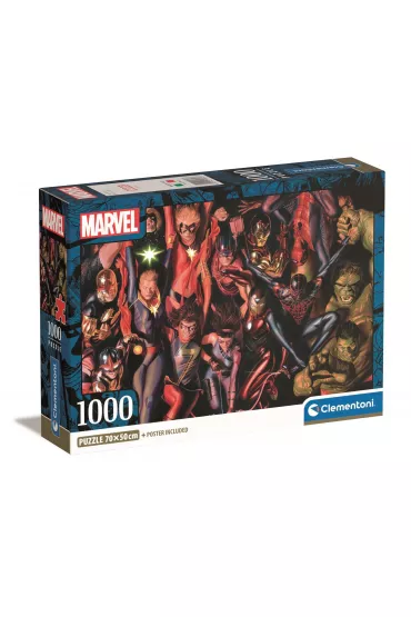 Puzzle 1000 el. Compact Marvel The Avengers Clementoni