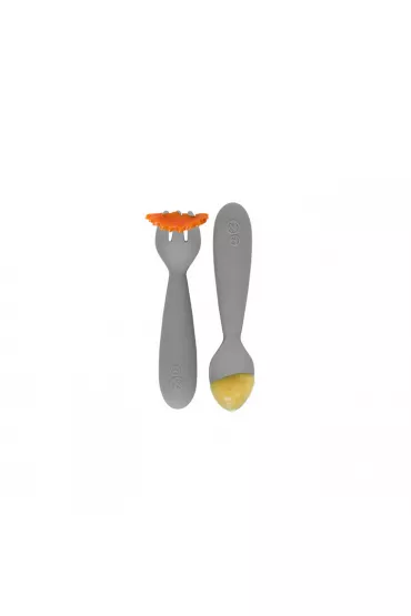 Ezpz Komplet silikonowych sztucw Mini Utensils szary