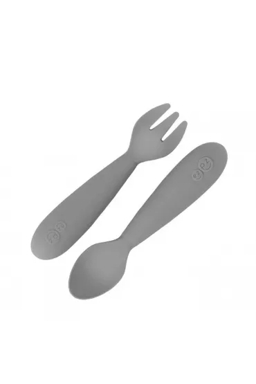 Ezpz Komplet silikonowych sztucw Mini Utensils szary