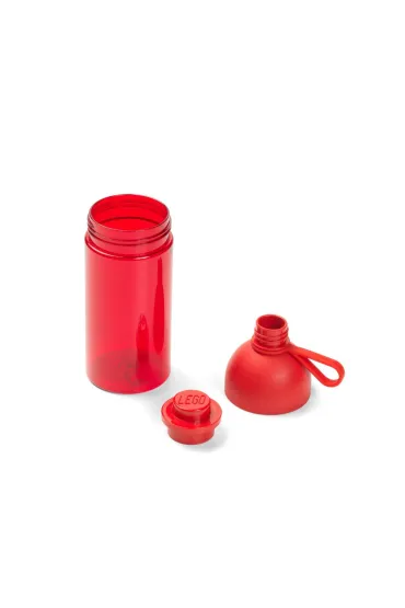 Przezroczysta butelka LEGO Czerwona 500 ml