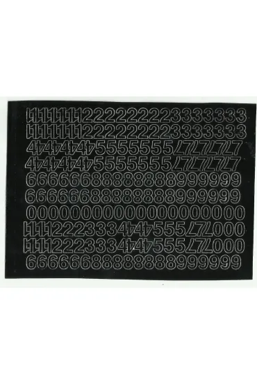 Artdruk Cyfry samoprzylepne 1 cm czarne 8 szt.