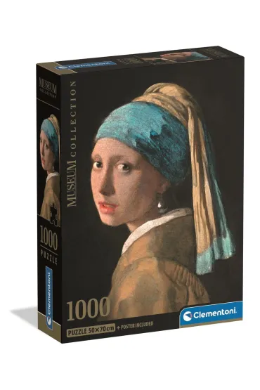 Puzzle 1000 el. Museum Vermeer: Girl With A Pearl Earr Clementoni