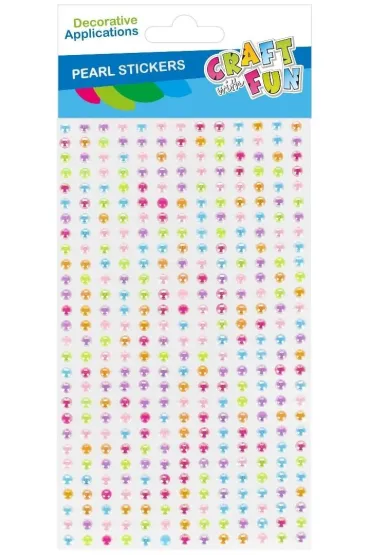 Craft with Fun Ozdoba pere�ki samoprzylepne kolorowe 28 szt.