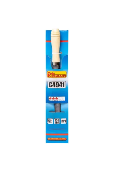 Pilnik p�okr�g�y 150 mm nr 1 z r�czk� C4941