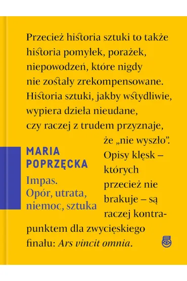 Impas. Op�r, utrata, niemoc, sztuka - Maria Poprz�cka