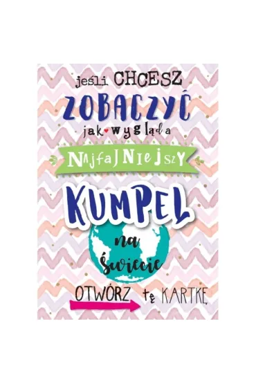 Kukartka Karnet B6 DK-595 Najfajniejszy kumpel (lusterko)