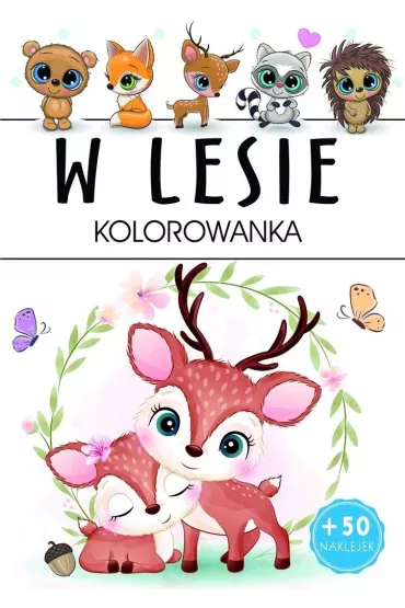 W lesie. kolorowanka