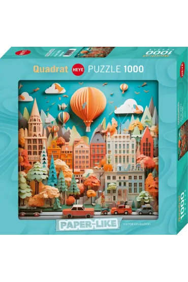 Puzzle 1000 el. Miasto z papieru, Victor Gavrilovski Heye