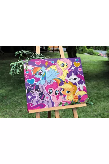 Twoje Hobby Malowanie po numerach - Kolorowe kucyki 40x50cm