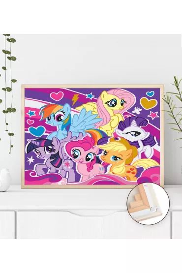 Twoje Hobby Malowanie po numerach - Kolorowe kucyki 40x50cm