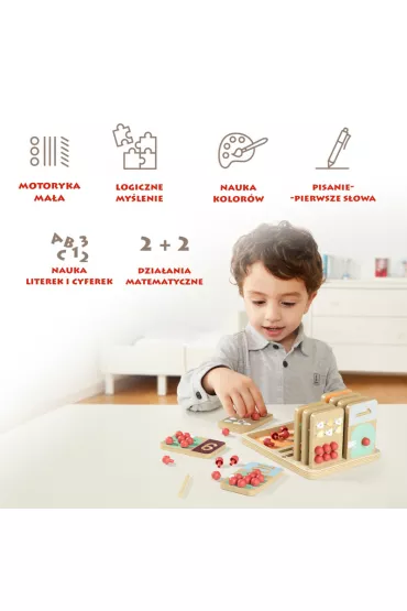Zabawka edukacyjna do nauki liczenia Licz� owoce - 36 m+ Top Bright