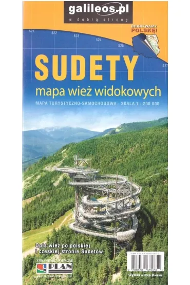 Sudety mapa wie� widokowych 1:200 000 w.2026