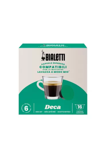 Bialetti Kawa w kapsu�kach bezkofeinowa Lavazza a Modo Mio Deca 16 szt.