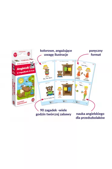 Angielski 3-5 lat. Zagadki obrazkowe. Kapitan Nauka - Barbara Jakubowska, Filip  Depa