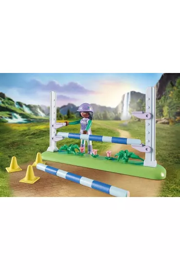 Playmobil Horses of Waterfall Zoe i Blaze z przeszkodami 71355