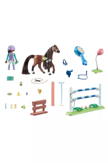 Playmobil Horses of Waterfall Zoe i Blaze z przeszkodami 71355