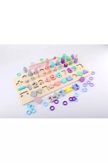 Puzzle Magnetyczna uk�adanka Montessori pastelowa B�czek / Tupiko
