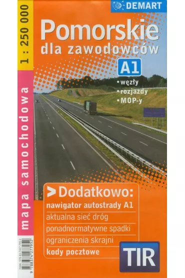 Pomorskie dla zawodowc�w. Mapa samochodowa 1:250 000