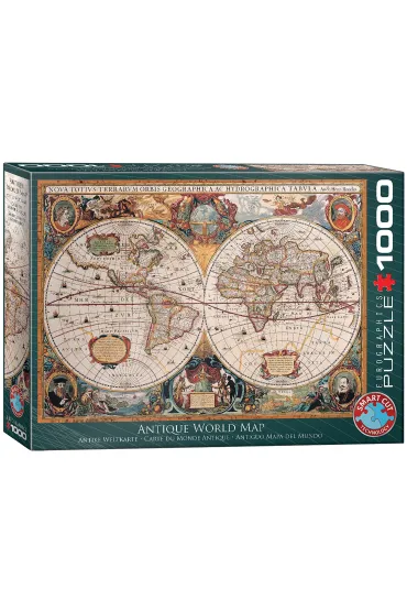 Puzzle 1000 el. Mapa �wiata Orbis Geographica Eurographics