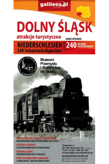 Dolny �l�sk - mapa atrakcji turystycznych - niemiecka