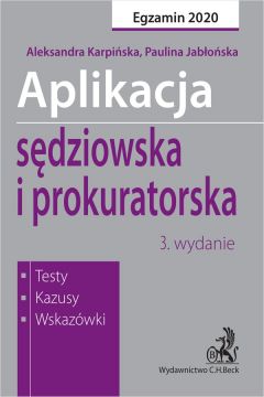 eBook Aplikacja sdziowska i prokuratorska. Testy kazusy wskazwki. Wydanie 3 pdf
