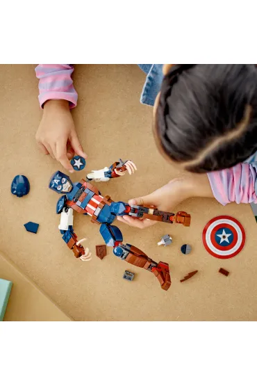 LEGO Marvel Figurka Kapitana Ameryki do zbudowania 76258