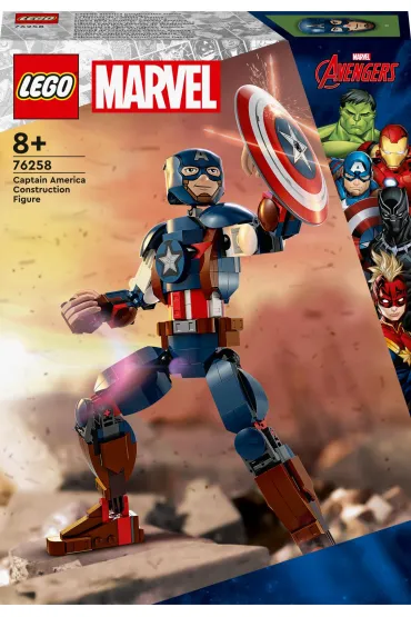 LEGO Marvel Figurka Kapitana Ameryki do zbudowania 76258