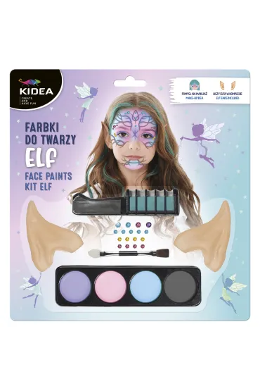 Derform Farbki do twarzy - Zestaw Elfie uszy