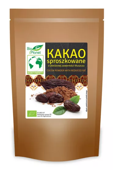 Bio Planet Kakao sproszkowane o obni�onej zawarto�ci t�uszczu 200 g Bio