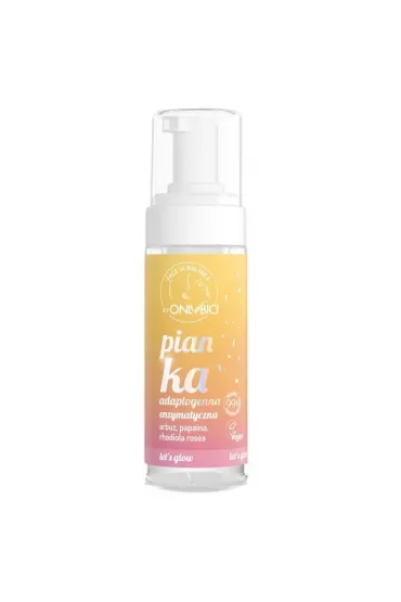 OnlyBio Pianka do mycia twarzy adaptogenna enzymatyczna Arbuz, Papaina, Rhodiola Rosea 150 ml