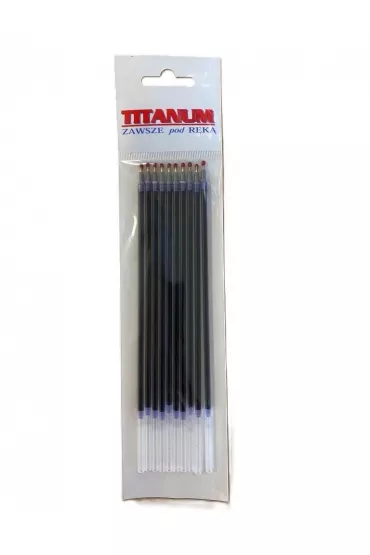 Titanum Wk�ad do d�ugopis�w automat Vinson niebieski 10 szt.