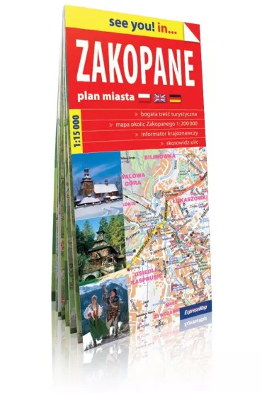 Zakopane i okolice- plan miasta 1:15 000 (papier)