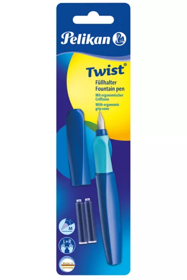 Herlitz Pi�ro wieczne Twist M Deep Blue + 2 naboje