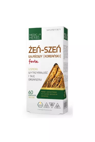 Medica Herbs �e�-Sze� w�a�ciwy (koera�ski) forte Suplement diety 60 kaps.