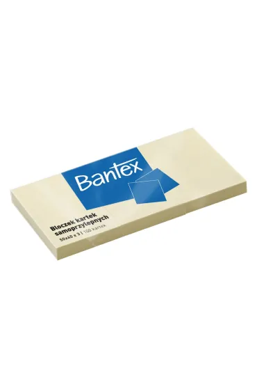 Bantex Bloczek kartek samoprzylepnych 50x40x3 mm 100 kartek