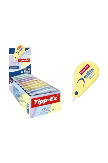 Bic Display Korektor TIPP-EX Pastel Mini Pocket Mouse 10szt.mix kolor�w