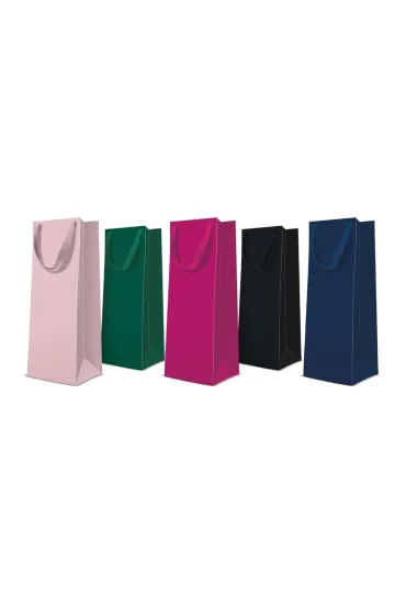 Paw Torba premium butelka jednokolorowa 12x37x10cm mix