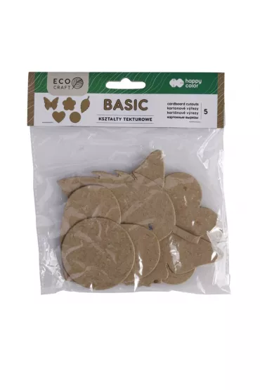 Happy Color Kszta�ty tekturowe BASIC, 10x6 cm, 5 sztuk