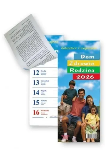 Kastor Kalendarz 2026 Dom zdrowie rodzina z magnesem