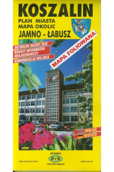 Plan miasta Koszalin 1:10 000 z map� okolic Jamno-�abusz 1:100 000