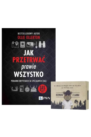 Pakiet: Jak przetrwa� prawie wszystko. Poradnik brytyjskich si� specjalnych (SAS), Dzikus z Lasu myd�o w kostce dla facet�w