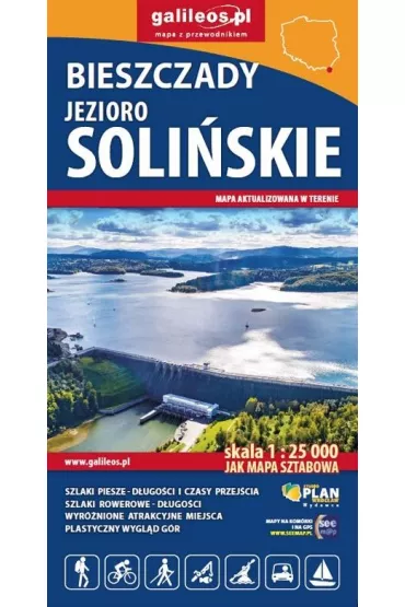Bieszczady - Jezioro Soli�skie - mapa 1 : 25 000