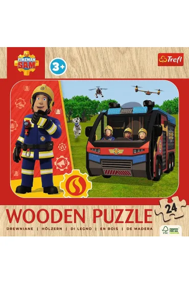 Puzzle drewniane 24 el. Niesamowity Stra�ak Trefl