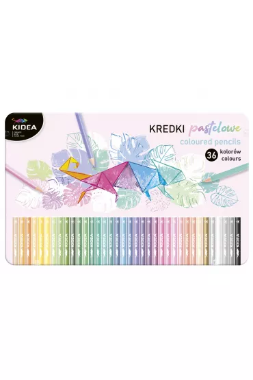 Derform Kredki tr�jk�tne pastelowe 36 szt.