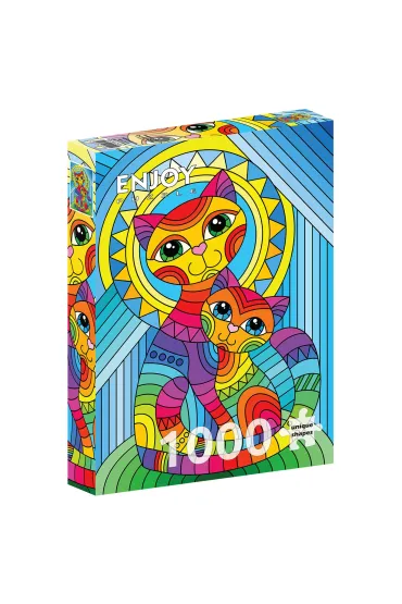 Puzzle 1000 el. Kot i kotek Enjoy