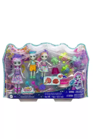 Enchantimals Rodzina Tinsley Turle ��wie Zestaw Lalki + zwierz�tka HCF95 Mattel