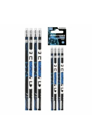 O��wek z gumk� HB Pad op. 4 szt. STARPAK 559683