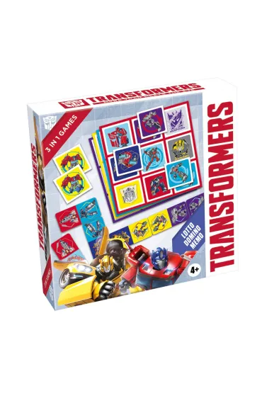 Transformers 3w1 Lotto, Domino, Memo