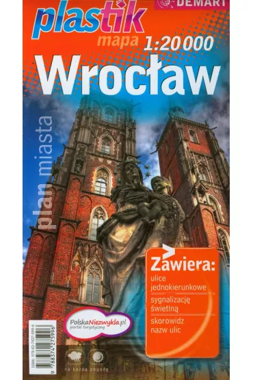 Wroc�aw plan miasta 1:20 000 mapa foliowana